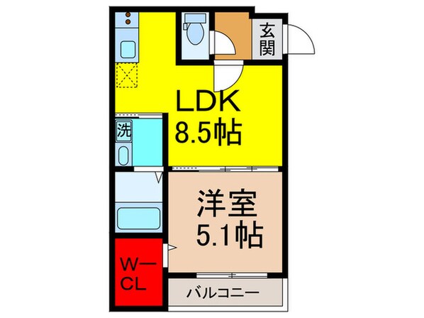 フジパレス吉田EASTの物件間取画像